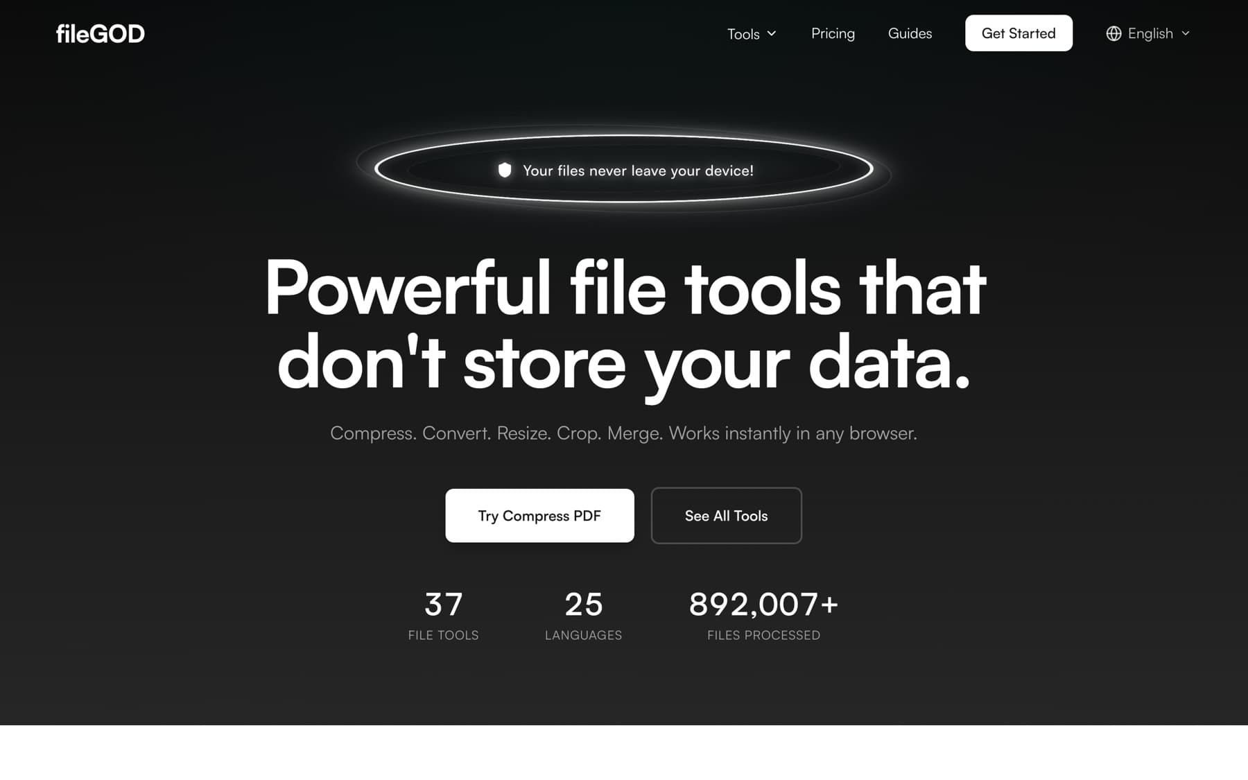 fileGOD – náhled webu