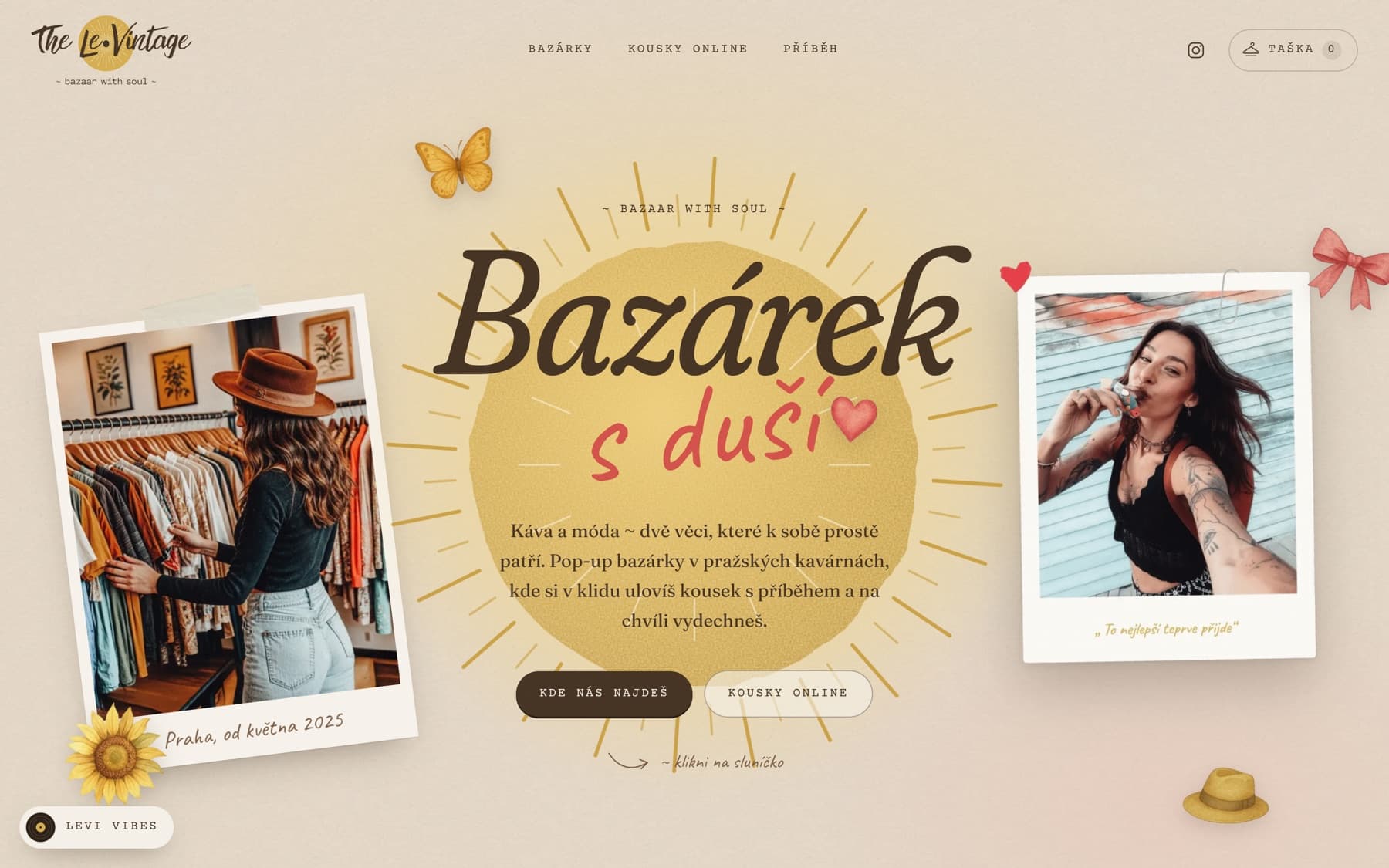 The Le•Vintage – náhled webu