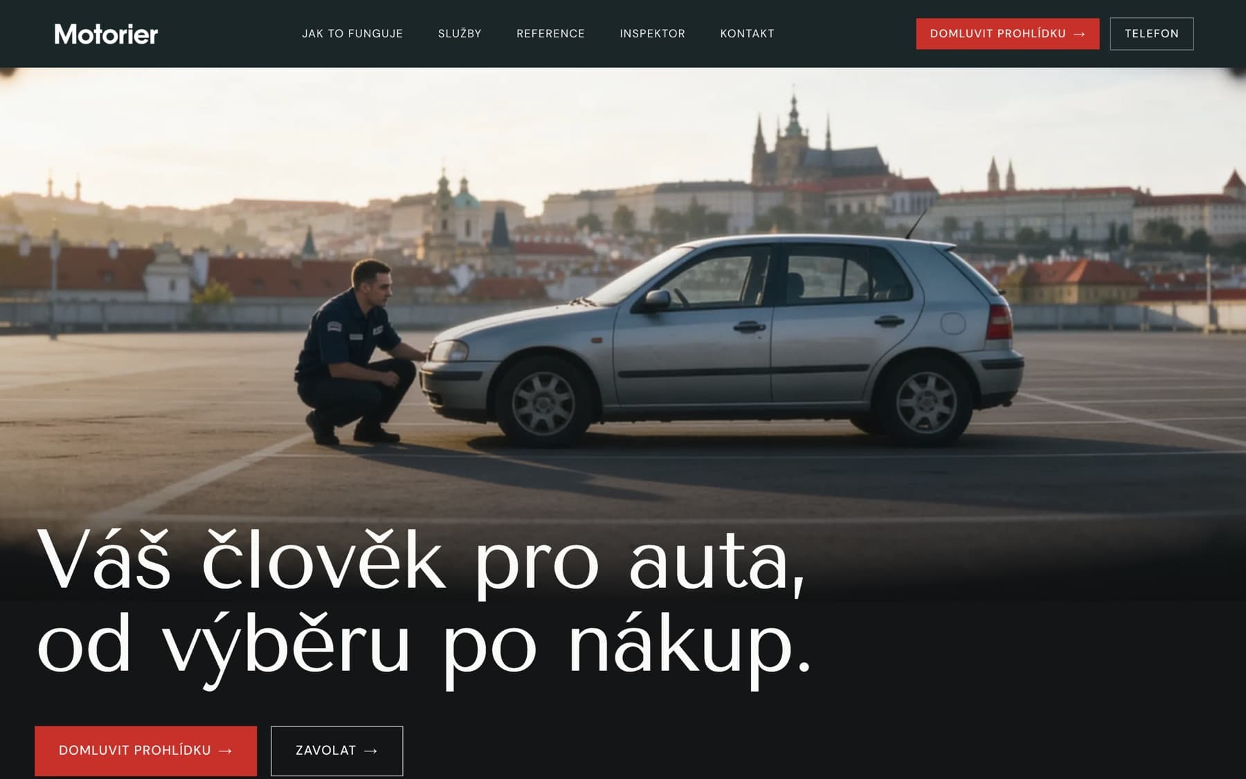 Motorier – náhled webu